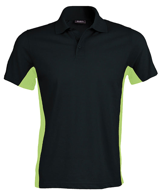 Kariban - Flags short sleeve bi-colour polo shirt - KB232