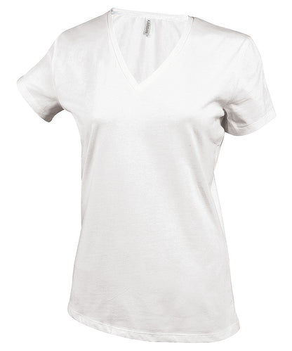Kariban - Ladies' short-sleeved V-neck T-shirt - KB381