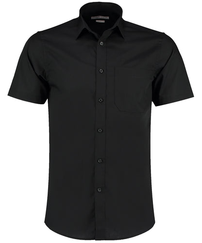 Kustom Kit - Poplin shirt short-sleeved (tailored fit) - KK141
