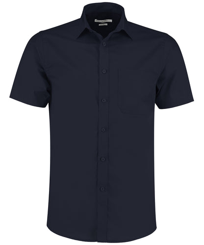 Kustom Kit - Poplin shirt short-sleeved (tailored fit) - KK141