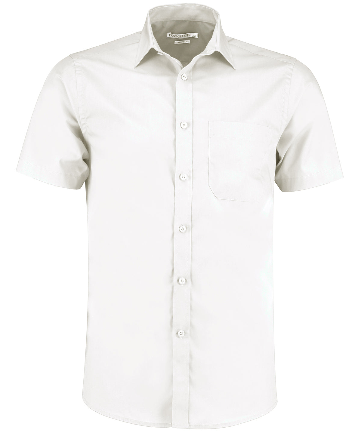 Kustom Kit - Poplin shirt short-sleeved (tailored fit) - KK141