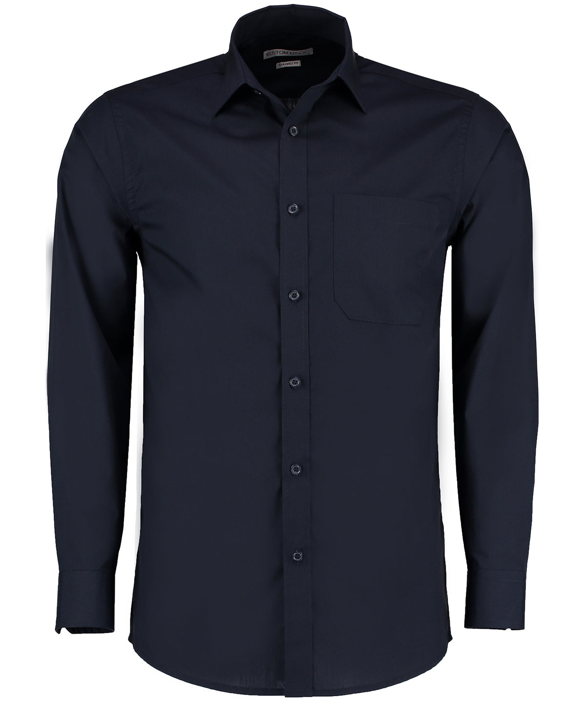 Kustom Kit - Poplin shirt long-sleeved (tailored fit) - KK142