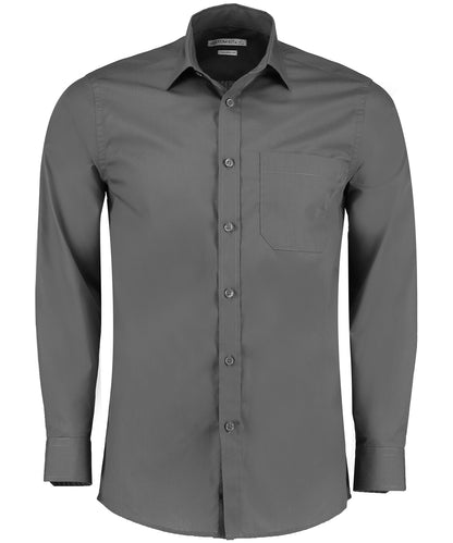 Kustom Kit - Poplin shirt long-sleeved (tailored fit) - KK142