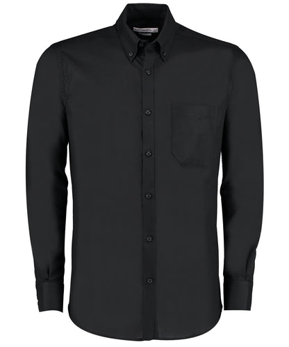 Kustom Kit - Slim fit workwear Oxford shirt long-sleeved (slim fit) - KK184