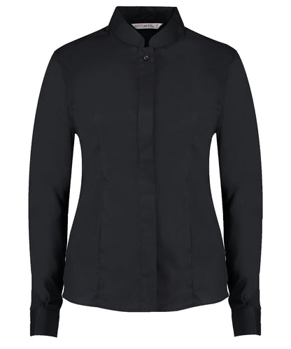 Kustom Kit - Women's mandarin collar shirt long-sleeved (tailored fit) - KK261