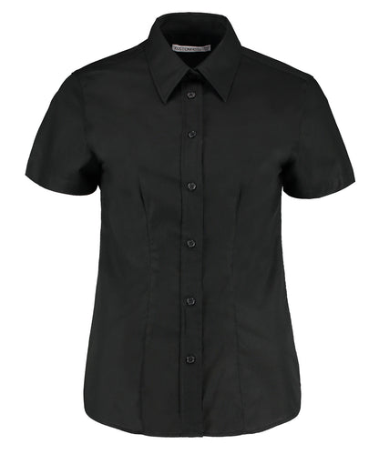 Kustom Kit - Women's workplace Oxford blouse short-sleeved (tailored fit) - KK360