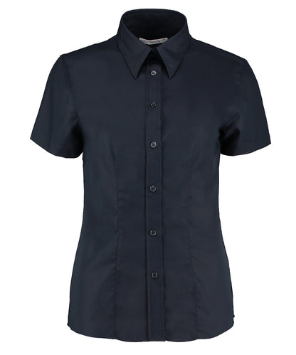 Kustom Kit - Women's workplace Oxford blouse short-sleeved (tailored fit) - KK360