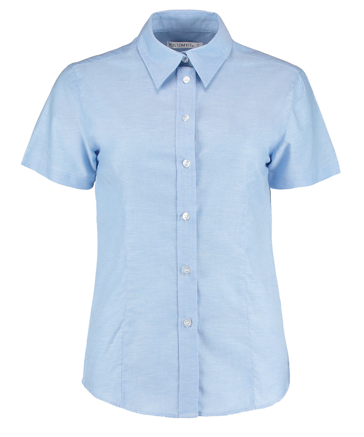 Kustom Kit - Women's workplace Oxford blouse short-sleeved (tailored fit) - KK360