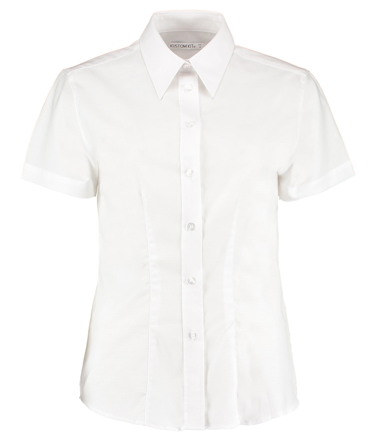 Kustom Kit - Women's workplace Oxford blouse short-sleeved (tailored fit) - KK360