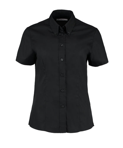 Kustom Kit - Women's corporate Oxford blouse short-sleeved (tailored fit) - KK701