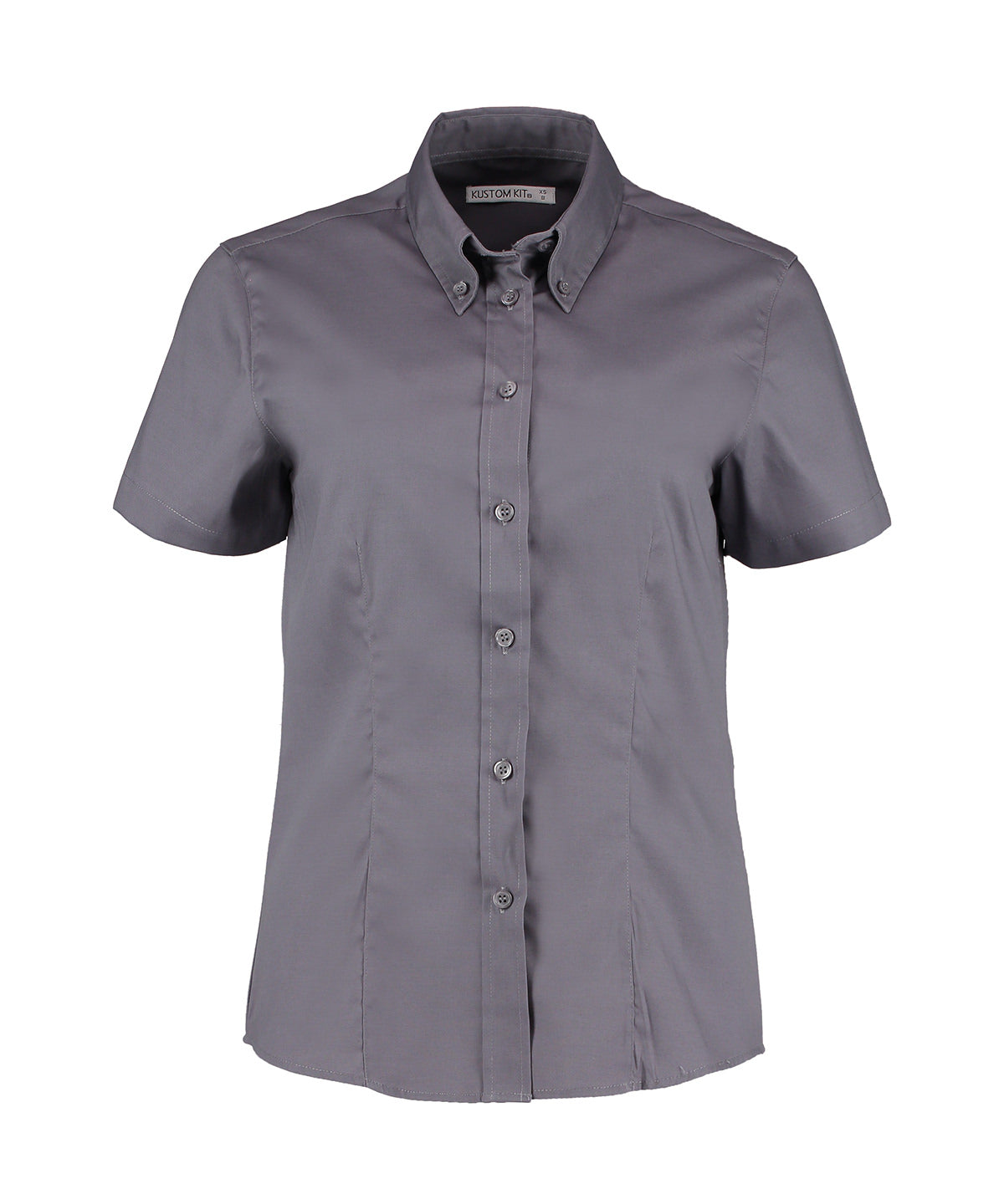 Kustom Kit - Women's corporate Oxford blouse short-sleeved (tailored fit) - KK701