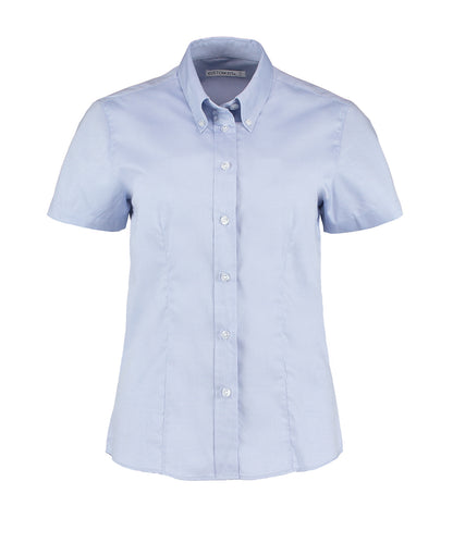 Kustom Kit - Women's corporate Oxford blouse short-sleeved (tailored fit) - KK701