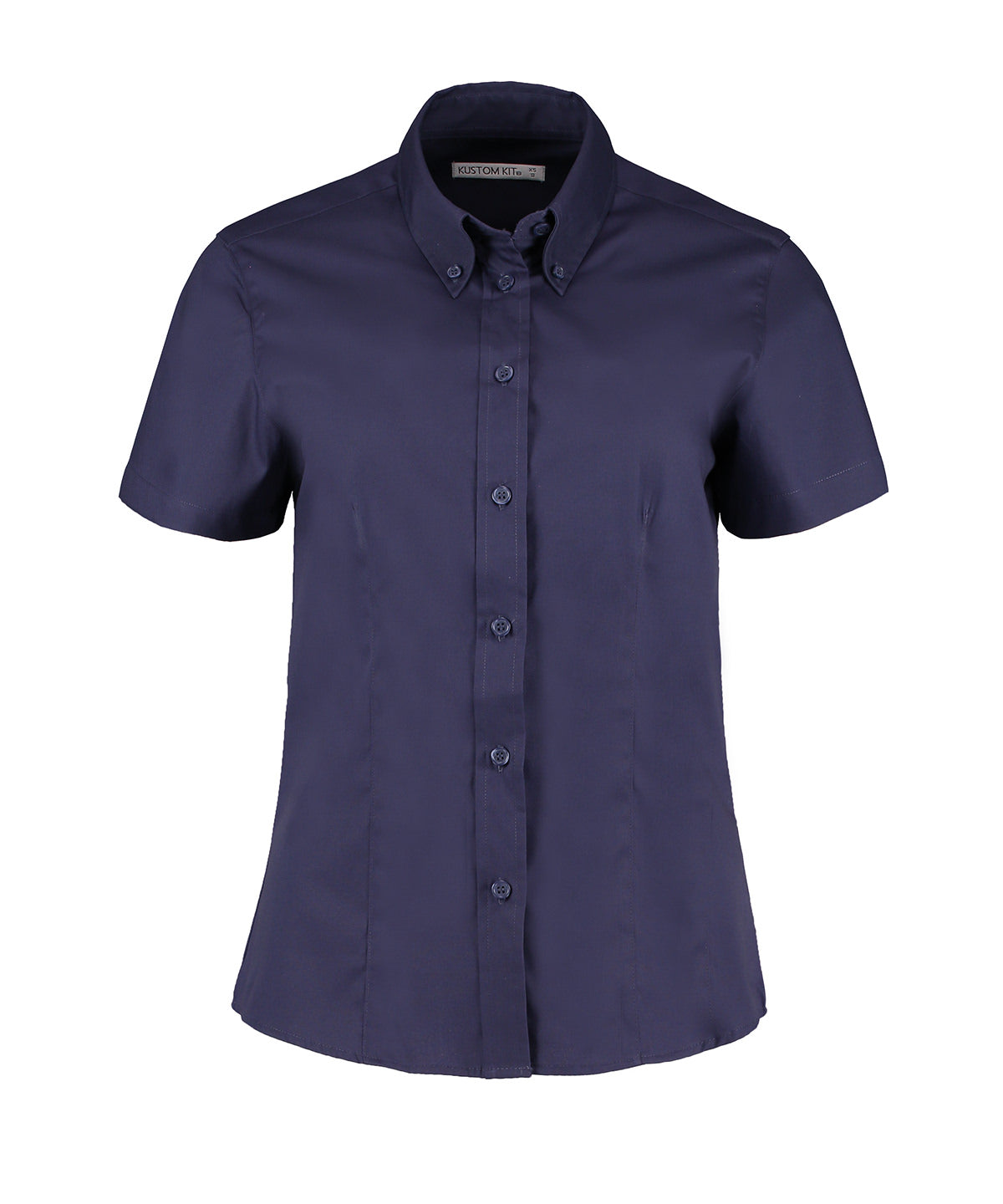 Kustom Kit - Women's corporate Oxford blouse short-sleeved (tailored fit) - KK701