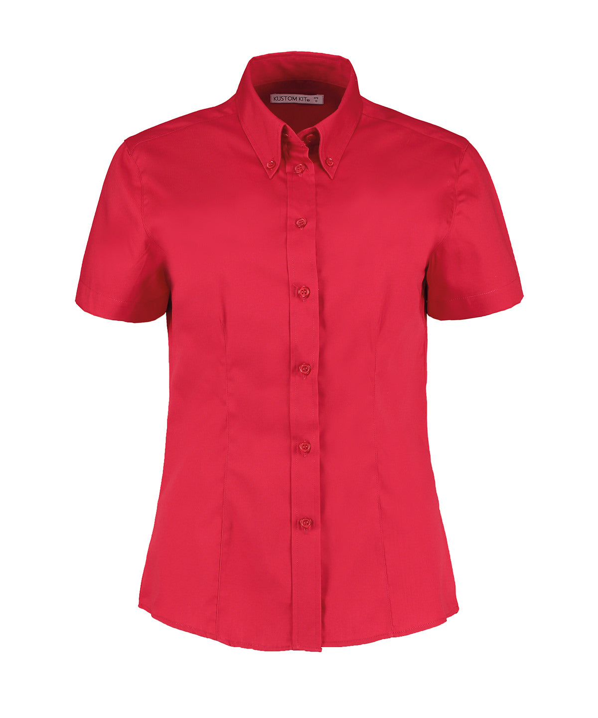 Kustom Kit - Women's corporate Oxford blouse short-sleeved (tailored fit) - KK701