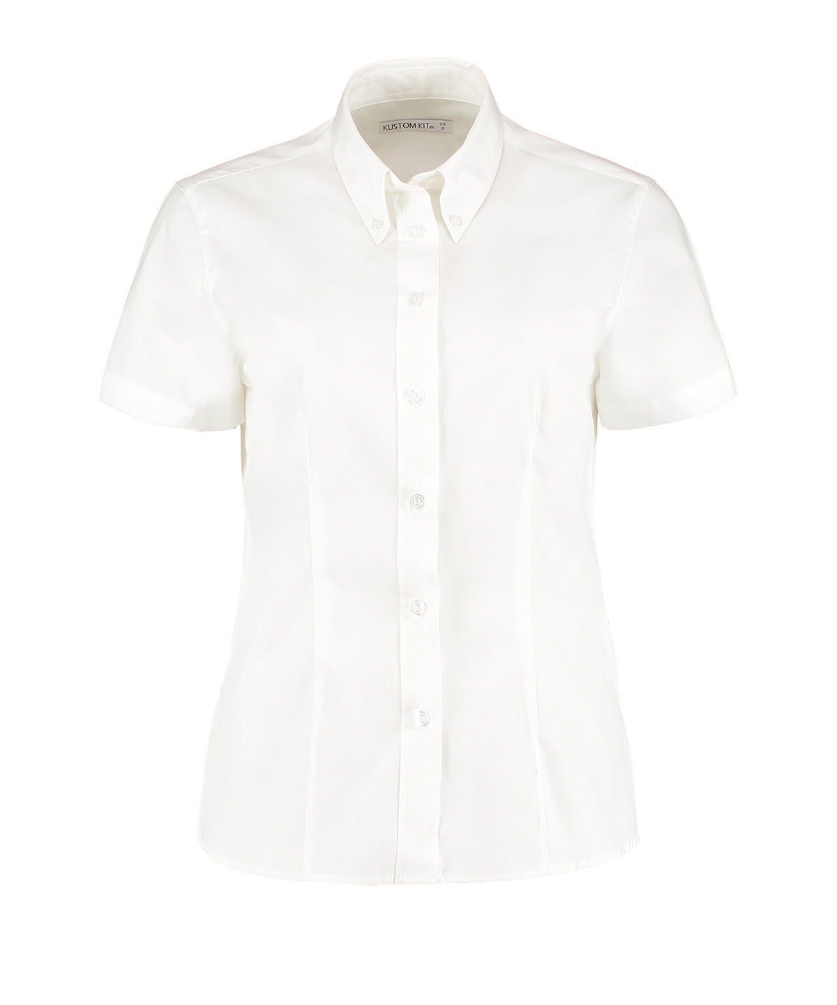 Kustom Kit - Women's corporate Oxford blouse short-sleeved (tailored fit) - KK701