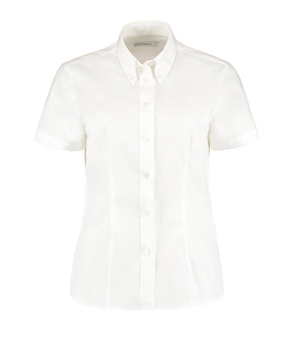 Kustom Kit - Women's corporate Oxford blouse short-sleeved (tailored fit) - KK701