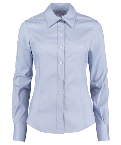 Kustom Kit - Women's corporate Oxford blouse long-sleeved (tailored fit) - KK702