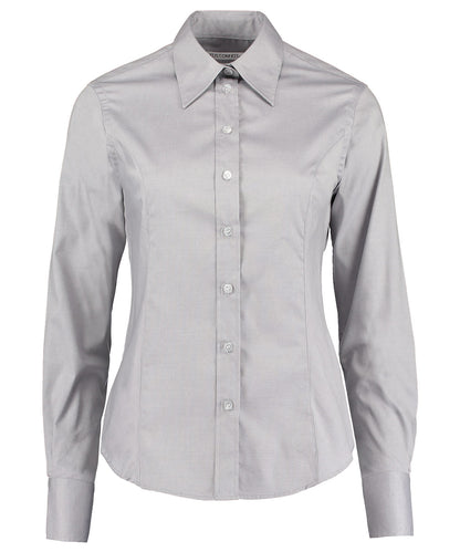Kustom Kit - Women's corporate Oxford blouse long-sleeved (tailored fit) - KK702