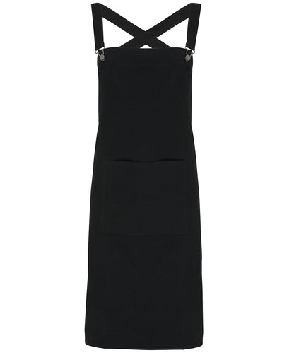 Premier - Cross back 'barista' bib apron - PR129