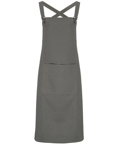 Premier - Cross back 'barista' bib apron - PR129