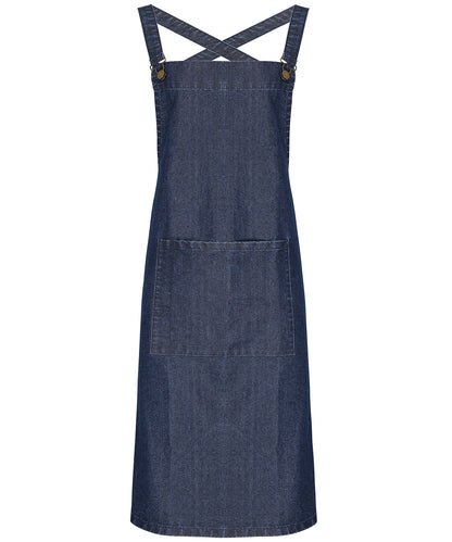 Premier - Cross back 'barista' bib apron - PR129