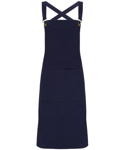 Premier - Cross back 'barista' bib apron - PR129