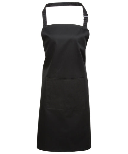 Premier - Colours bib apron with pocket - PR154