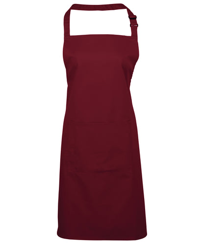 Premier - Colours bib apron with pocket - PR154