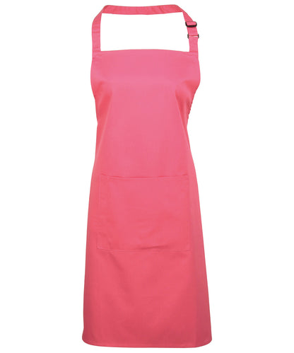 Premier - Colours bib apron with pocket - PR154