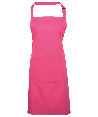 Premier - Colours bib apron with pocket - PR154