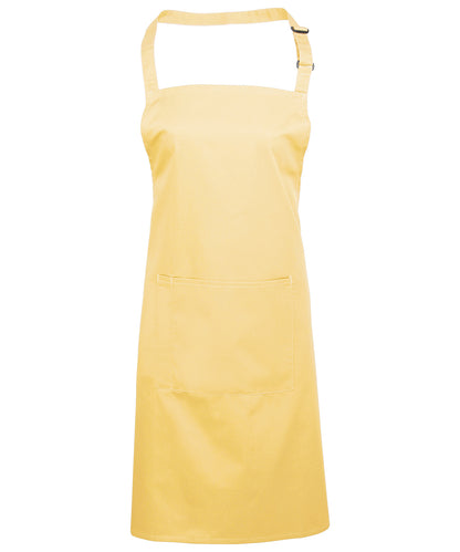 Premier - Colours bib apron with pocket - PR154