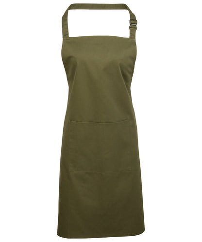 Premier - Colours bib apron with pocket - PR154
