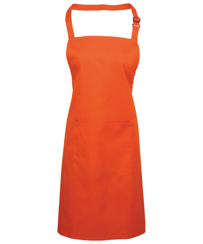 Premier - Colours bib apron with pocket - PR154