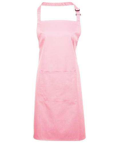 Premier - Colours bib apron with pocket - PR154