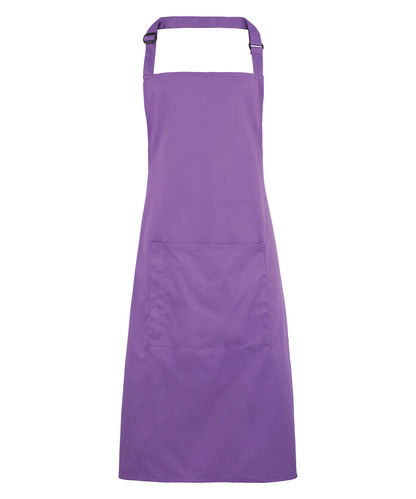 Premier - Colours bib apron with pocket - PR154