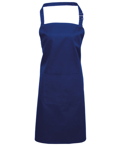 Premier - Colours bib apron with pocket - PR154