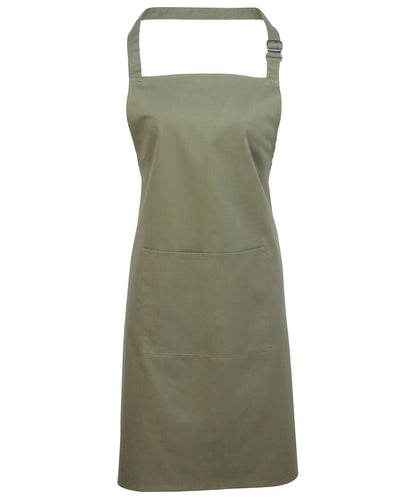 Premier - Colours bib apron with pocket - PR154