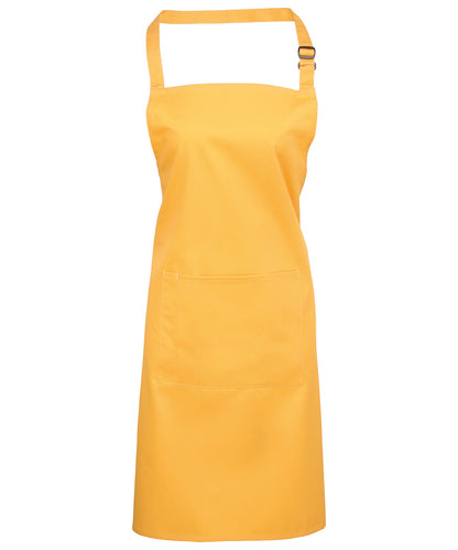 Premier - Colours bib apron with pocket - PR154