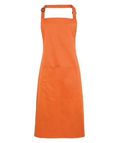 Premier - Colours bib apron with pocket - PR154