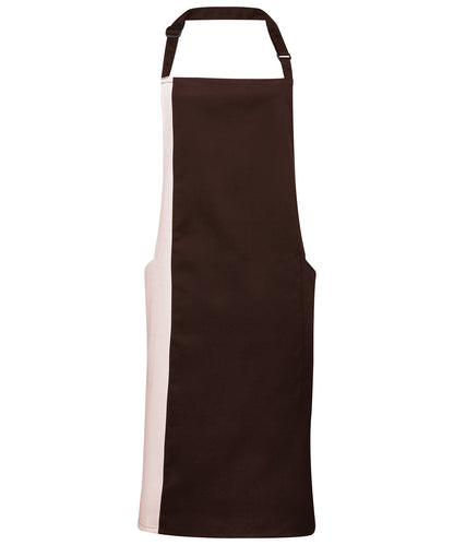Premier - Contrast bib apron - PR162