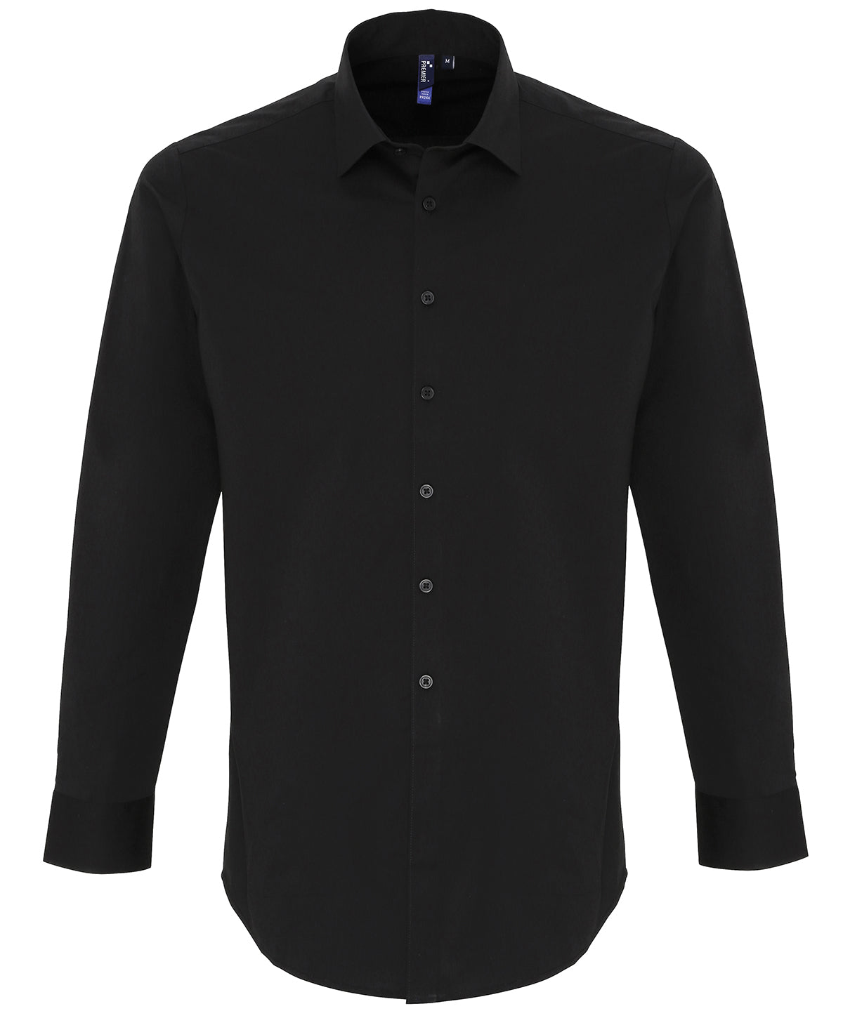 Premier - Stretch fit cotton poplin long sleeve shirt - PR244