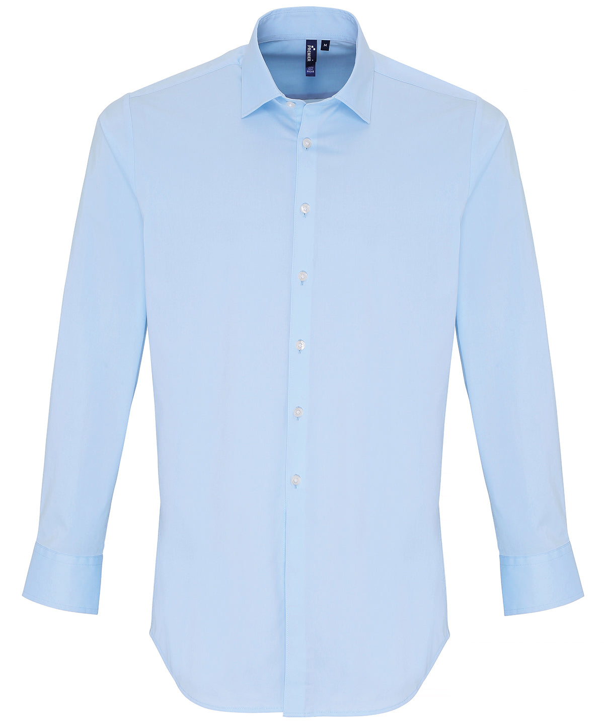 Premier - Stretch fit cotton poplin long sleeve shirt - PR244