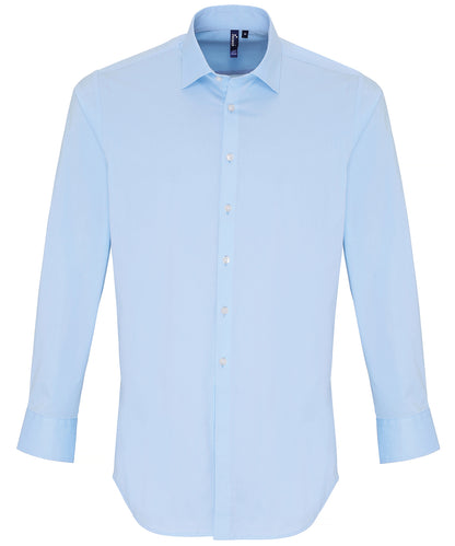 Premier - Stretch fit cotton poplin long sleeve shirt - PR244