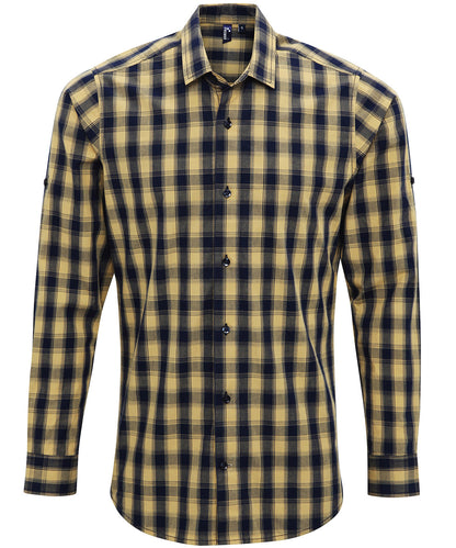 Premier - Mulligan check cotton long sleeve shirt - PR250