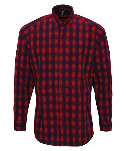 Premier - Mulligan check cotton long sleeve shirt - PR250