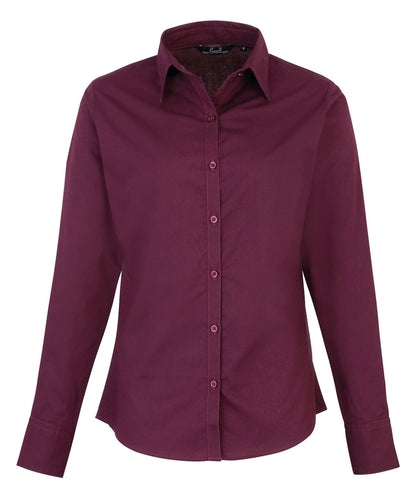 Premier - Women's poplin long sleeve blouse - PR300