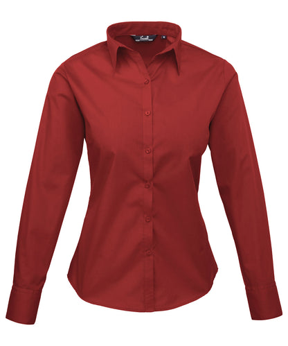 Premier - Women's poplin long sleeve blouse - PR300