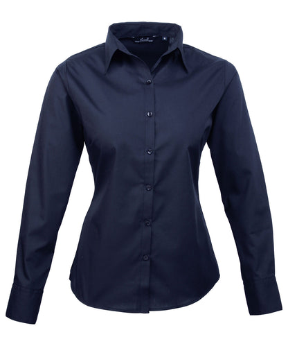 Premier - Women's poplin long sleeve blouse - PR300