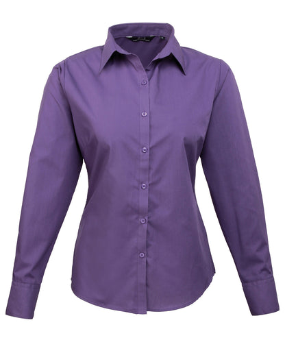 Premier - Women's poplin long sleeve blouse - PR300