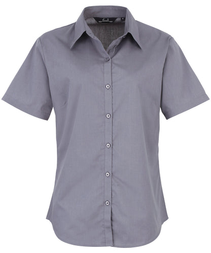 Premier - Women's short sleeve poplin blouse - PR302